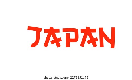 Japan travel set typography, symbol of Japan ,Vector illustration EPS 10