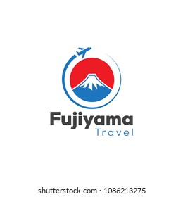 Japan travel and tour logo icon template