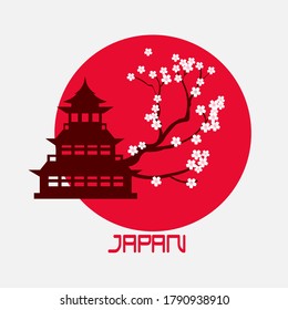 Japan t-shirt design. T-shirt design with Japan typography for tee print, poster and clothing