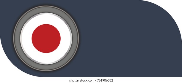 japan vector flag illustration. eps10.