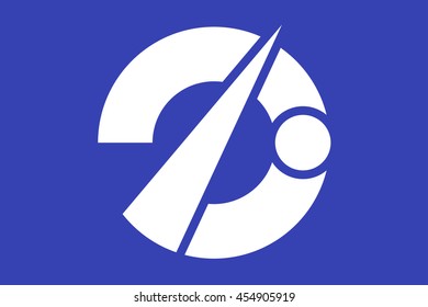 Japan vector image of Kazuno city flag. Proportion 2:3. EPS10.       