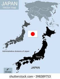 Japan vector map