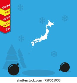 Japan vector map.