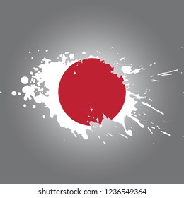 Japan Vector paint stain