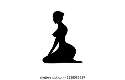 japan woman silhouette high quality vector 