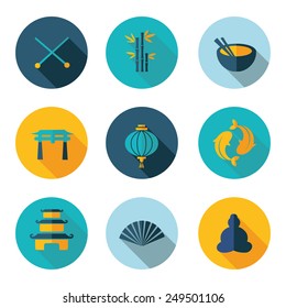 Japan,China,icons in vector format