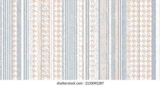 Japandi Earthy Neutral Colors Modern  Abstract Woven Linen Cloth Vector Seamless Repeat  Farmhouse Style Stripes Texture  Pattern Background. Line Striped Weave Fabric For Kitchen Towel, Tablecloth