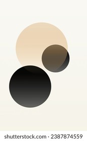 Japandi Neutral Scandinavian Wall Art. Minimalist Modern Japanese Digital Art Poster. Trendy Earthy Aesthetic Wall Decor