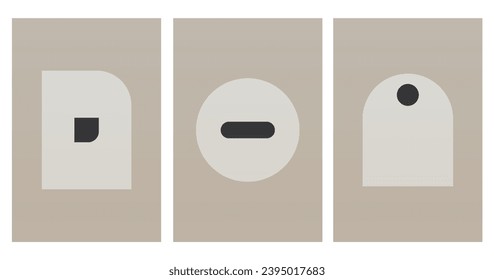 Japandi Neutral Scandinavian Wall Art. Minimalist Modern Japanese Digital Art Poster. Trendy Earthy Aesthetic Wall Decor