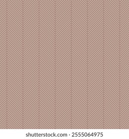 Japandi Seamless Pattern with Geometric Chevron Design in Soft Brown and White Colors Perfect for Wallpaper Textile Fabric and Digital Use Vector Design