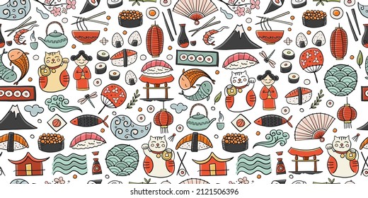 Japaneese Food and Traditions. Frame for your design