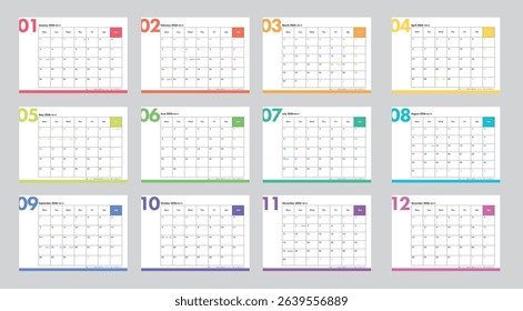 Japanese 2026 calendar starts on Monday, Reiwa 8, one year calendar set for business, simple calendar, Japanese is the Japanese calendar