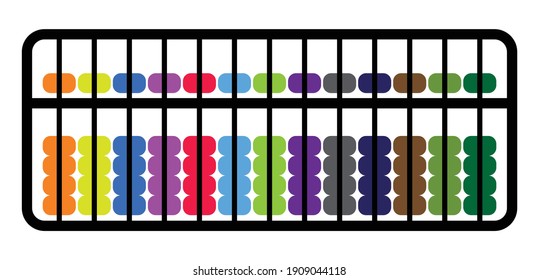 japanese abacus icon vector illustration