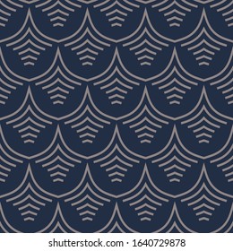 Japanese abstract Brown and blue wave, Seamless vector pattern. Vector texture for wallpapers, backdrops and page fill. Ideal for greeting card or backdrop template design