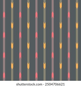 Japanese Arrow Stripe Vector Seamless Pattern