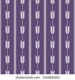 Japanese Arrowhead Stripe Vector Seamless Pattern