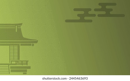 JAPANESE ART THEMED BACKGROUND PATTERN, ABSTRACK BACKGROUND, BROCHURE, TEMPLATE, CATALOG, PRESENTATION FLYER