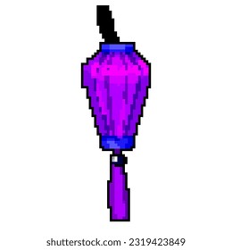 japanese asian lantern game pixel art retro vector. bit japanese asian lantern. old vintage illustration