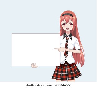 Girl Holding White Board Stock Vectors, Images & Vector Art | Shutterstock