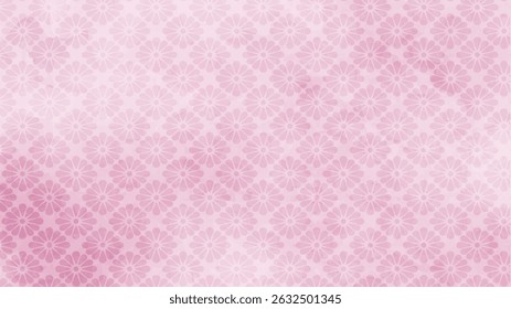 Japanese background: Japanese Chrysanthemum Pattern in Pink