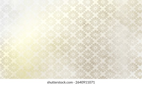 Japanese background: Japanese Chrysanthemum Pattern in Silver