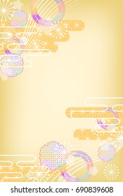 Japanese background illustration