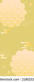 Japanese background illustration of the New Year holidays.