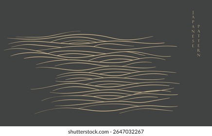 Japanese background with line ocean sea pattern vector. Abstract template with geometric wave pattern. Mountain layout design in oriental style

Keywords language: English