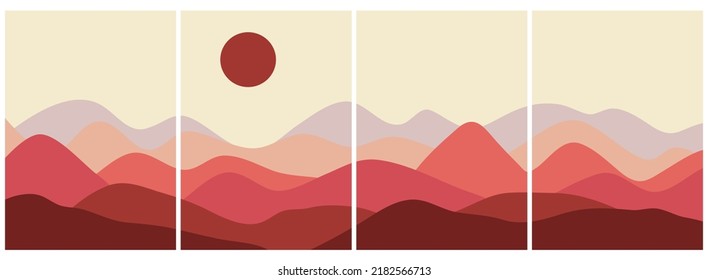 Japanese background with line wave pattern vector. Abstract template with geometric pattern. Mountain layout design in oriental style.