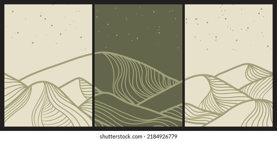 Japanese background with line wave pattern vector. Abstract template with geometric pattern. Mountain layout design in oriental style.