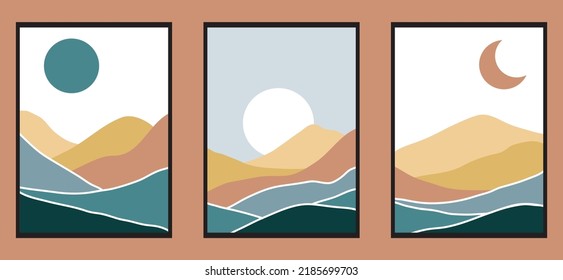 Japanese background with line wave pattern vector. Abstract template with geometric pattern. Mountain layout design in oriental style.