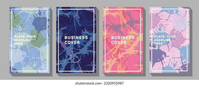 Japanese background with line wave pattern vector.  Abstract blue liquid graphic gradient circle shape on cover book presentation. 
