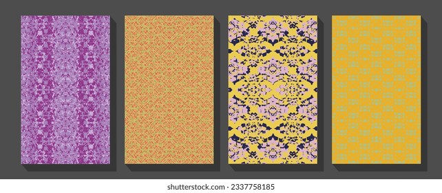 Japanese background with line wave pattern vector.  Space, science fiction, future. 