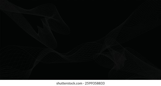 Japanese background with line wave pattern vector. Abstract template with geometric pattern. Mountain layout design in oriental style. 