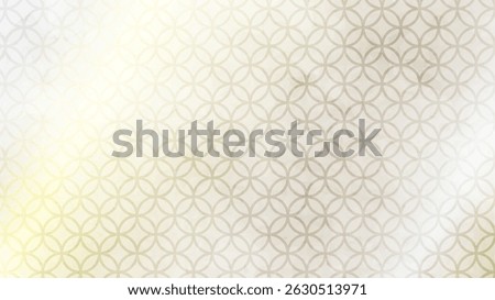 Japanese background: Modern Japanese Geometric Pattern (Shippou) in silver