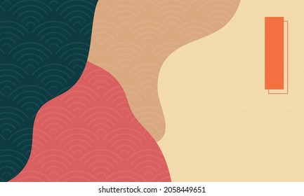 Japanese background with pastel color. 