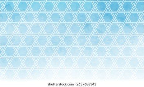 Japanese background: Traditional Japanese pattern (kagome) in blue