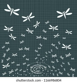 Japanese background vector. Gold geometric traditional pattern. cover page, template, poster.