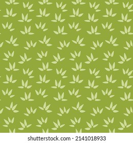 Japanese Bamboo Leaf Motif Vector Seamless Pattern