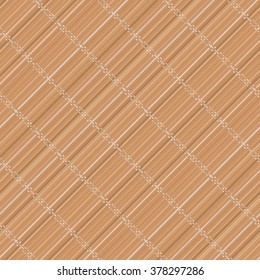 Japanese bamboo mat. Diagonal. Seamless pattern. Abstract wooden background. Asian wallpaper. Japanese and chinese traditional theme. Background of bamboo mat texture. For wallpaper or pattern fills.