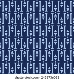 Japanese Bamboo Stipe Vector Seamless Pattern
