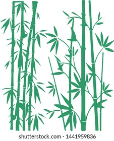 japanese bamboo vector ilustration design