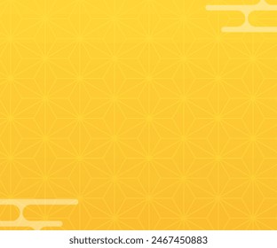 Japanese banner with Japanese Patterns and Haze, Vector Illustration