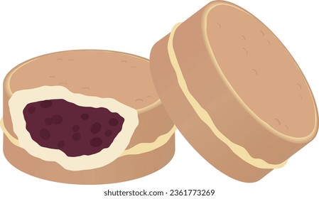 Japanese bean paste baked sweets