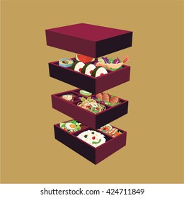 Japanese Bento Boxes Set