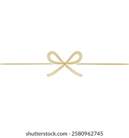 Japanese blessing festive golden decorative knot