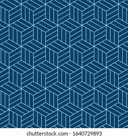 japanese blue line inspired pattern, Seamless vector pattern. Vector texture for wallpapers, backdrops and page fill. Ideal for greeting card or backdrop template design