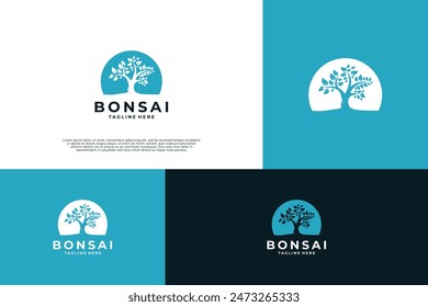 Japanese bonsai logo design innovation