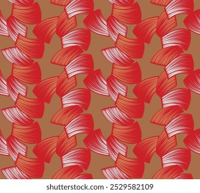Japanese Brush Zigzag Vector Seamless Pattern
