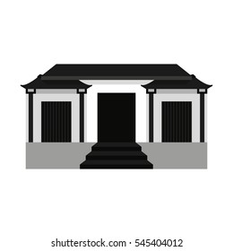 japanese building traditional icon vector illustration design